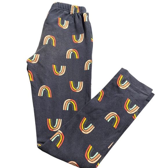 Hanna Andersson Other - Hanna Andersson Retro Rainbows in Navy Pajama Pants Size 140 (10Y) Slim Fit